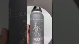 RTIC 36oz Bottle engraved with the Classic BuckarooGear Logo - Graphite Color.