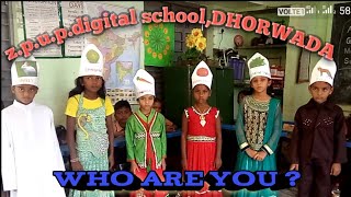 the skit WHO ARE YOU ? std 3 English balbharti presenting with additional dialogues other than book