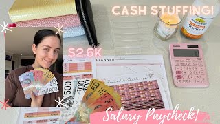 $2.6K JUNE SALARY CASH STUFFING / Wallet Expenses, Sinking Funds, Annual Bills \u0026 Savings Challenges