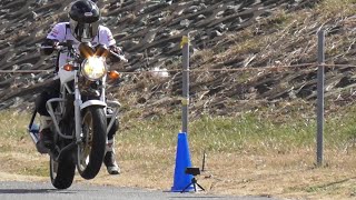 VTR250 二輪公園練　サカポンコース4