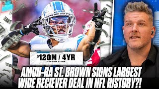 Amon-Ra St. Brown Signs 4 Year, Over $120 MILLION Deal, Highest Paid Receiver In History?!