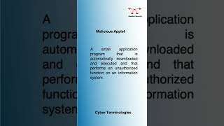 CyberSecurity Definitions | Malicious Applet