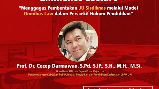 Menggagas Pembentukan UU Sidiknas melalui Model Omnibus Law dalam Perspektif Hukum Pendidikan