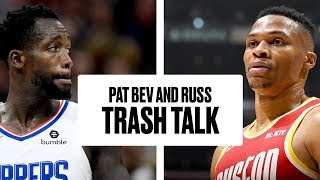 Russell Westbrook and Patrick Beverley Trash Talk From Benches | Rockets vs. Clippers