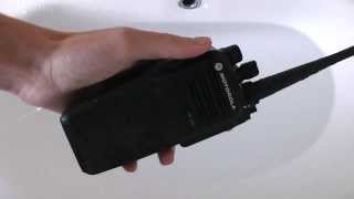 Is the Motorola DP3400 really waterproof?