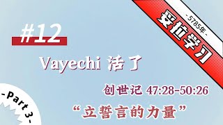 5785年 妥拉学习 12.Vayechi 活了 创世记47:28-50:26（2024-2025）【Part#3】立誓言的力量