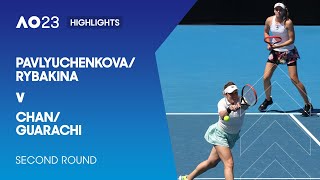 Pavlyuchenkova/Rybakina v Chan/Guarachi Highlights | Australian Open 2023 Second Round