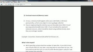 Security vulnerabilities in java based applications