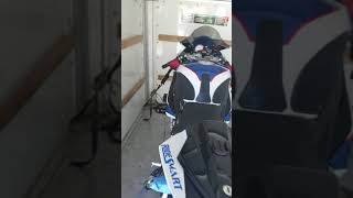 How to secure a motorcycle in a U-Haul 5x8 Cargo trailer