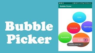 Awesome Android Libraries || Bubble Picker - Android Studio