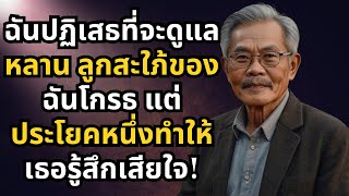 ฉันปฏิเสธที่จะดูแลหลาน ลูกสะใภ้ของฉันโกรธ แต่ประโยคหนึ่งทำให้เธอรู้สึกเสียใจ!