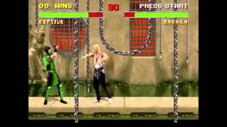 Mortal Kombat 2 SNES Sub-Zero & Reptile