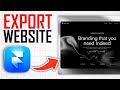 How To Export Framer Website (Full Guide)