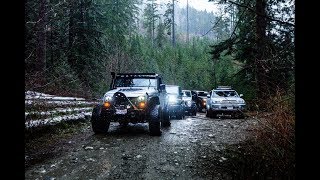 Sylvester Road Mission BC | Jeep JK Toyota 4Runner Stuck and Sunk in Tank Trap