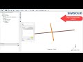 Altair SimSolid VM07 In-plane Vibration of a Pin-ended Cross