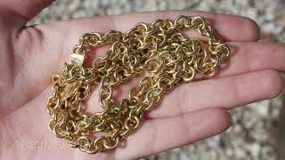 Hand Making a solid 18k Rolo link Chain