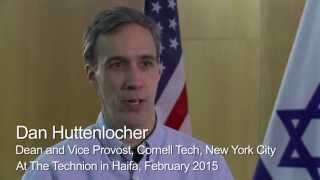 Dan Huttenlocher Dean of Cornell Tech visits Technion-Israel Institute of Technology