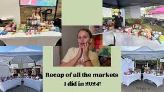 Recap of all the markets I did in 2024! | Crochet by Kayla