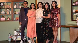 Nita Ambani, Akash Ambani \u0026 Radhika Merchant Grace NMACC Arts Café Preview Night with Family