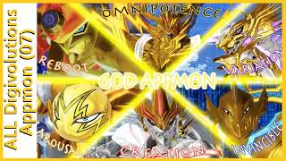 ALL Digivolutions HD: Appmon (Digimon Universe: App Monsters, Season 7)