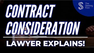 🤝 What Is CONSIDERATION In Contracts? | A Lawyer Explains! #law #lawyer