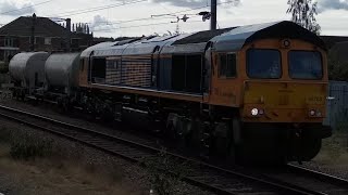 GBRf 66763 departs Grantham Goods Line bound for Gascoigne Wood Sidings GBRf 31/08/2023