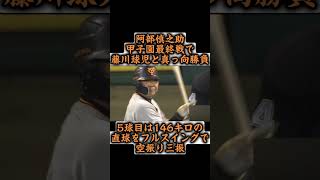 阿部慎之助甲子園最終戦で藤川球児と真っ向勝負