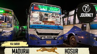 Fastest Ride in Style: TNSTC's Top Bus from Madurai to Hosur | 7-Hour Adventure