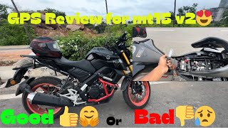 MT15 V2 GPS Review 💥| Good 😊👍 or Bad 👎😥 | watch full video 🏍️ #mt15loverz #mt15v2 #bikelover #bike