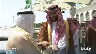 ولي العهد الأمير محمد بن سلمان يستقبل ولي عهد الكويت في مطار جدة