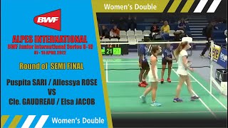 Clemence GAUDREAU / Elsa JACOB VS Trias PUSPITA SARI / Rachel Allessya ROSE #Badminton #Indonesia