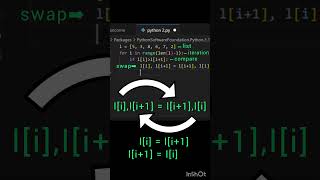 Bubble sort with python #programming #bubblesort #interview #python #tutorial #coding #sort #google