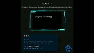 count( ) | python tutorial #shorts #python #pythonprogramming