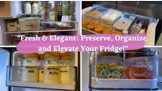 Fresh \u0026 Elegant: Preserve, Organize and Elevate your Fridge!