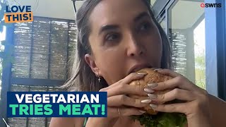 Lifelong vegetarian tries meat at 36 for first time - says it "felt incredible" | LOVE THIS!