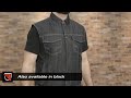 highway 21 iron sights denim motorcycle vest product spotlight review riders domain