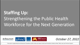 Staffing Up: Launch of the Public Health Workforce Calculator