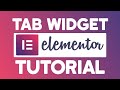 How To Use Tab Widget In Elementor 2026 | WordPress Plugin Free