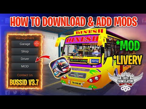 Cómo agregar Mods de bus en Bus Simulator Indonesia en tamil Cómo instalar Mods de bus Dinesh Gaming