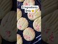 How To Make Cookies With 3 Ingredients Only #baking #cookies #cake