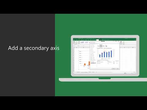 Add or remove a secondary axis in a chart in #Excel !! GeekExcel.com