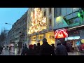 🇫🇷🎄【hdr 4k】paris night walk champs Élysées to concorde via montaigne u0026 alma marceau dec 2024