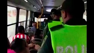 Capturan a peligroso delincuente en operativos dentro de buses en Barranquilla