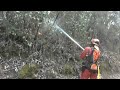 La noche transcurre mejor de lo esperado en el incendio forestal de Tenerife