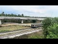 freight train pass coconut plantation thailand