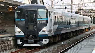 E257系NC‐32編成【JR東海静岡運輸区乗務員ハンドル訓練】東田子の浦駅着発