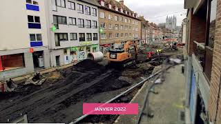 Une rue redevenue royale. Retour sur 15 mois de travaux. Timelapse final.