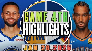 Golden State Warriors vs Oklahoma City Thunder Game 4th Highlights Jan 29,2025 NBA Season 2024-25