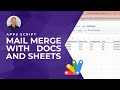 How to Mail Merge with Google Docs and Sheets (Apps Script Tutorial)