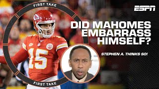 'HE EMBARRASSED HIMSELF!' - Stephen A. is DISAPPOINTED with Patrick Mahomes 🍿 |